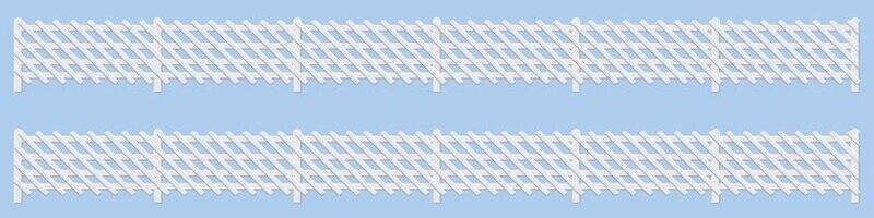 Ratio 426 LMS Station Fencing- White Kit OO/HO Gauge