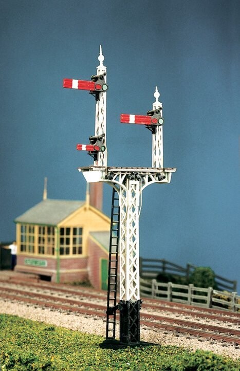 Ratio 486 LNER/SR Lattice Post Signal Kit OO/HO Gauge