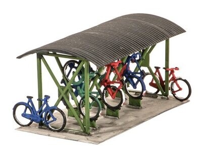 Wills Kits SS23 Bicycle Shed and Bicycles Kit OO/HO Gauge