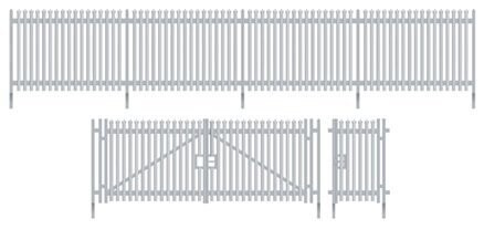 Wills Modern SSM316 Modern Palisade Fencing with Gates Kit OO/HO Gauge