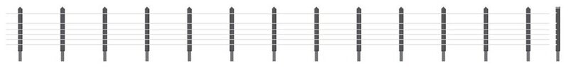 Ratio 423 GWR Lineside Fencing Kit OO/HO Gauge