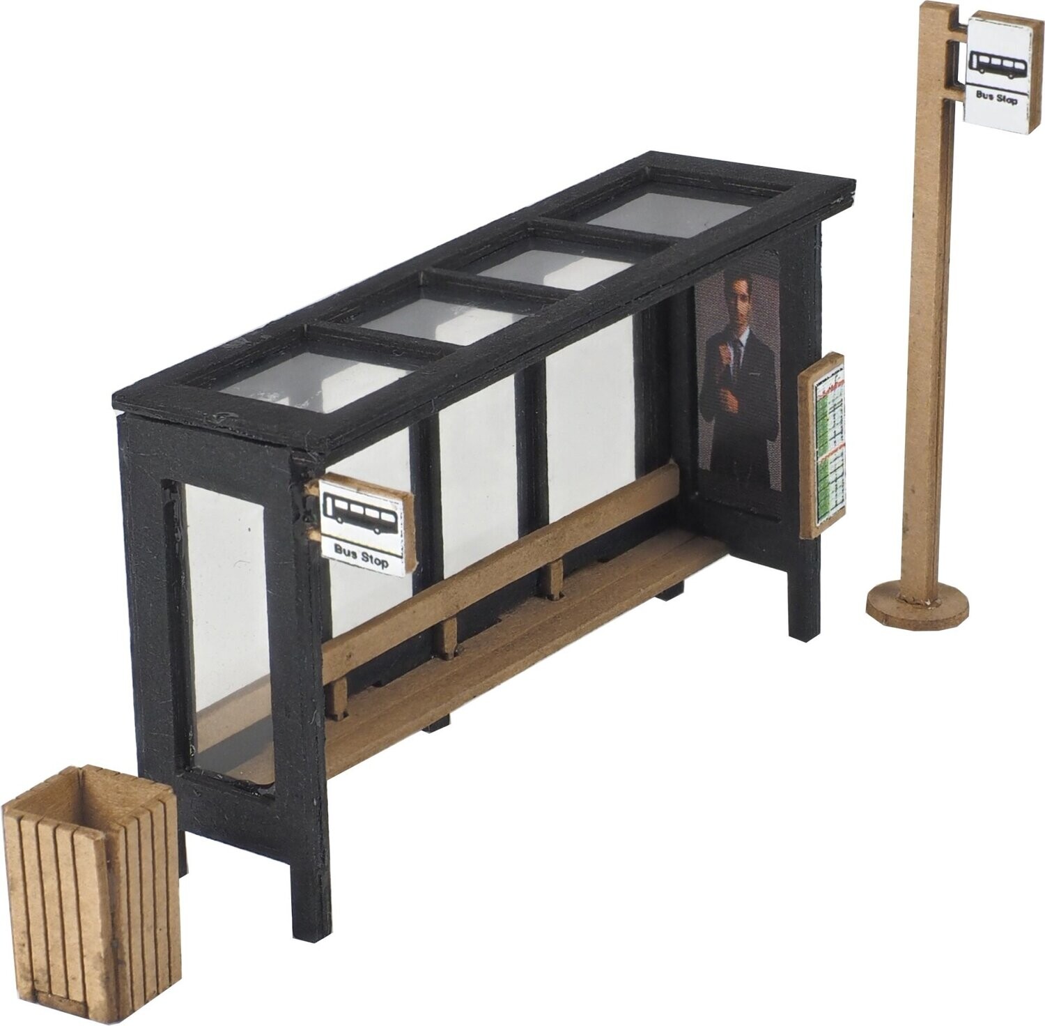 Metcalfe PO525 OO/HO Scale Bus Shelter Card Kit