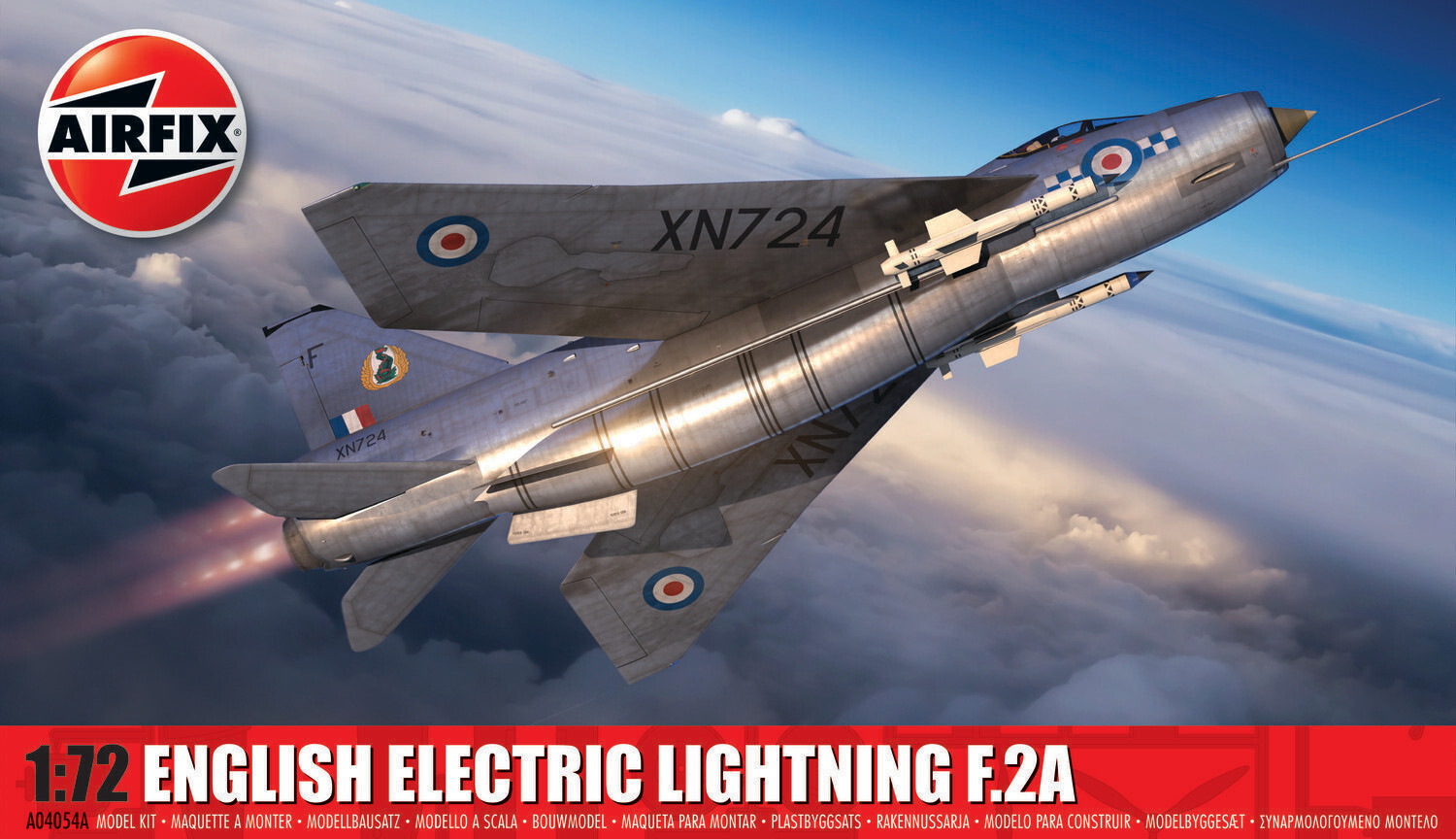 Airfix A04054A English Electric Lightning F2A 1:72 Scale Plastic Model Kit