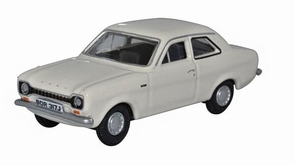 Oxford Diecast Ford Escort Mk1 Ermine White (76FE003) 1:76 (OO) Scale Model