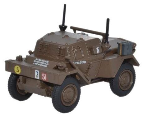 Oxford Diecast Daimler Dingo Scoutcar 10th Mounted Rifles 10th ACB (76DSC002) 1:76 (OO) Scale Model