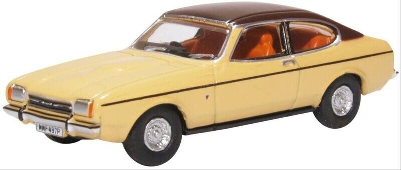 Oxford Diecast Ford Capri Mk2 Sahara Beige (76CPR002) 1:76 (OO) Scale Model