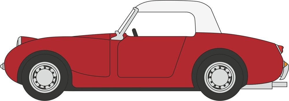 Oxford Diecast Austin Healey Frogeye Sprite Cherry Red (76AHF001) 1:76 (OO) Scale Model