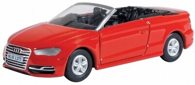 Oxford Diecast Audi S3 Cabriolet Misano Red (76S3003) 1:76 (OO) Scale Model