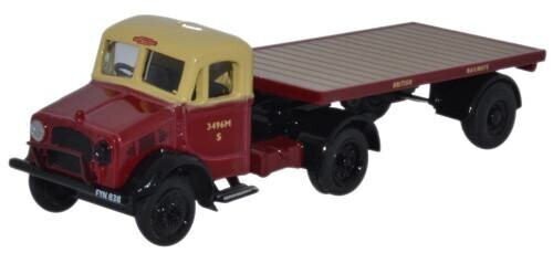 Oxford Diecast Bedford OX Flatbed Trailer British Rail (76BD020) 1:76 (OO) Scale Model