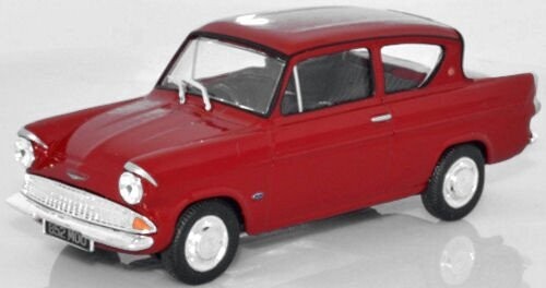 Cararama CR040 Ford Anglia 105E Saloon Monaco Red 1:43 Scale Diecast Model