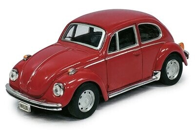 Cararama 410500 VW Beetle Burgundy 1:43 Scale Diecast Model