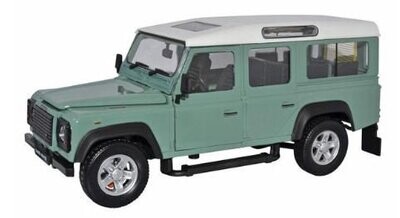 Cararama 125115 Land Rover Defender Light Green 1:24 Scale Diecast Model