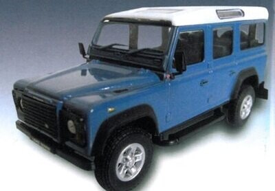 Cararama 125063 Land Rover Defender Grey Blue 1:24 Scale Diecast Model