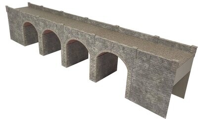 Metcalfe PO241 OO/HO Scale Double Track Stone Viaduct Card Kit