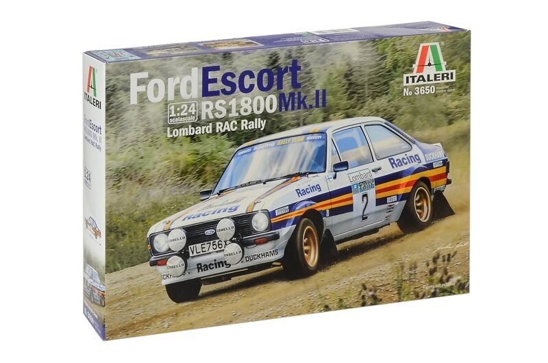Italeri 3650 Ford Escort RS 1800 Mk.II Lombard RAC Rally 1:24 Scale Plastic Model Kit