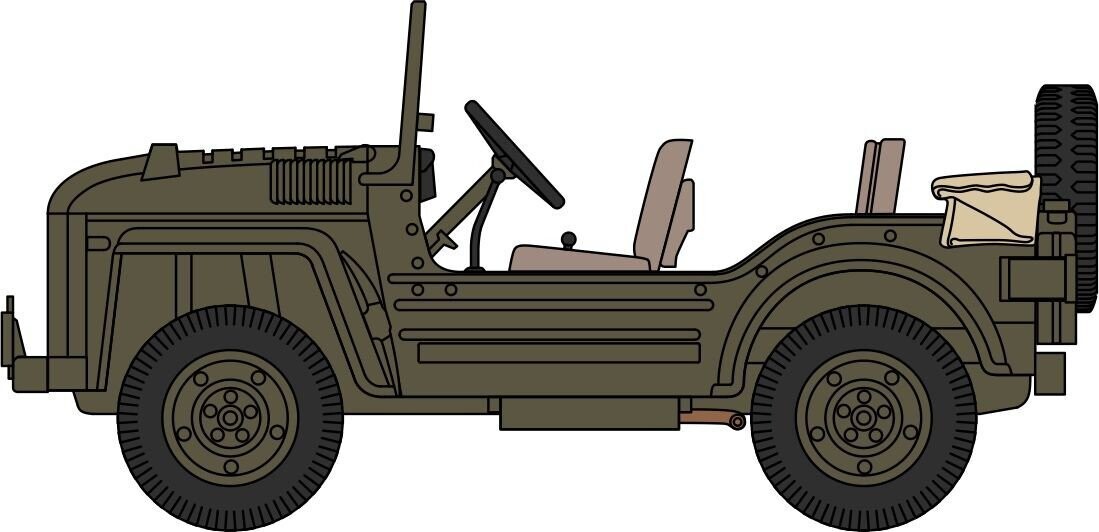 Oxford Diecast Austin Champ 4th RHAR 7th Arm Div Germany 1957 (76AC001) 1:76 (OO) Scale Model