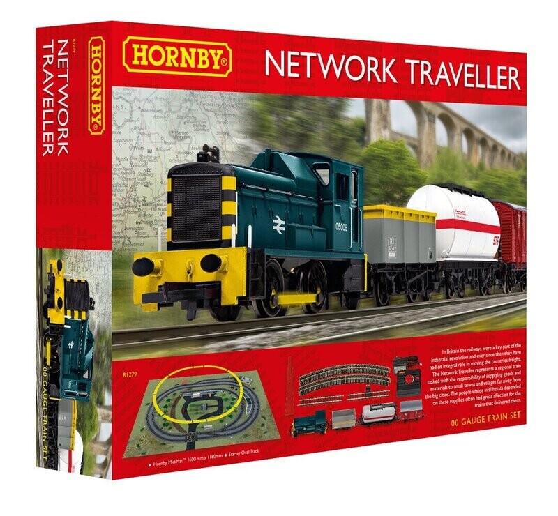 Hornby R1279M Network Traveller Train Set OO Gauge 