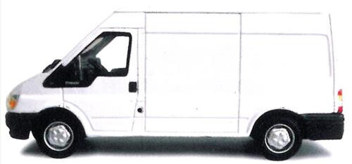 Cararama CR15 Ford Transit White 1:43 Scale Diecast Model