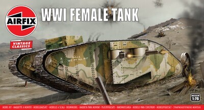 Airfix A02337V WWI Female Tank 1:76 Scale Plastic Model Kit