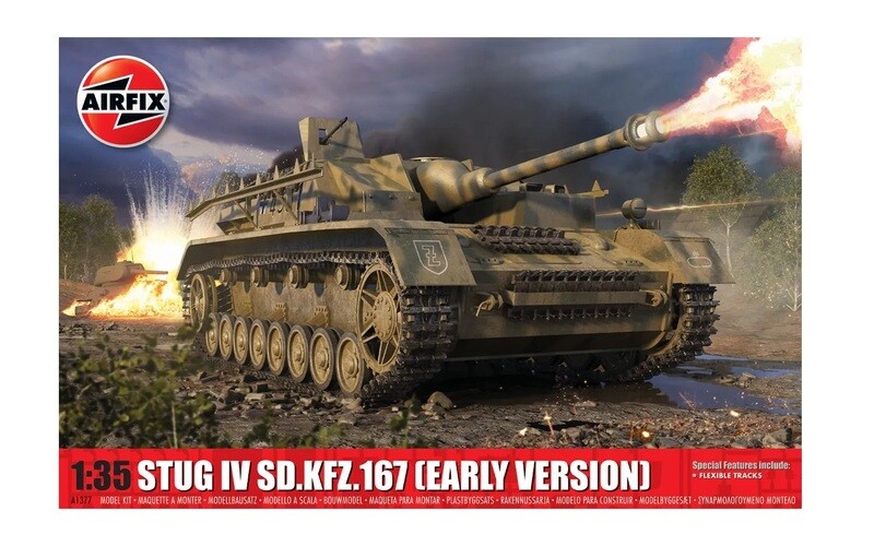Airfix A1377 Stug IV Sd.Kfz.167 1:35 Scale Plastic Model Kit