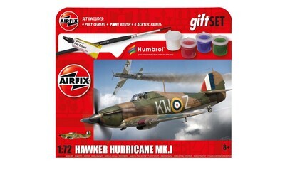 Airfix A55111A Hanging Gift Set - Hawker Hurricane Mk.I 1:72 Scale Plastic Model Kit