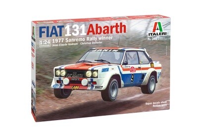 Italeri 3621 Fiat 131 Abarth 1977 Sanremo Rally Winner 1:24 Scale Plastic Model Kit