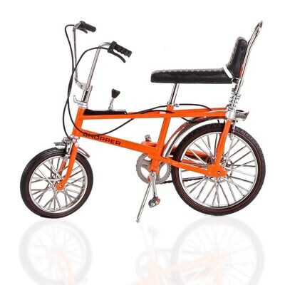 Toyway Diecast Model Raleigh Chopper Mk 1 Bicycle Model - Orange