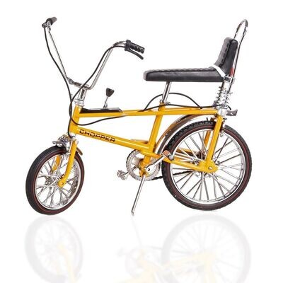 Toyway Diecast Model Raleigh Chopper Mk 1 Bicycle Model - Yellow