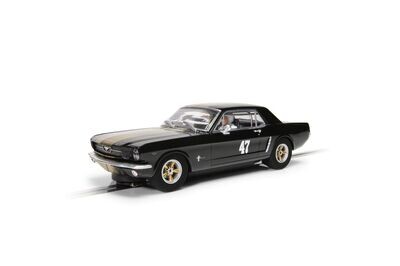 Scalextric C4405 Ford Mustang - Black and Gold Slot Car