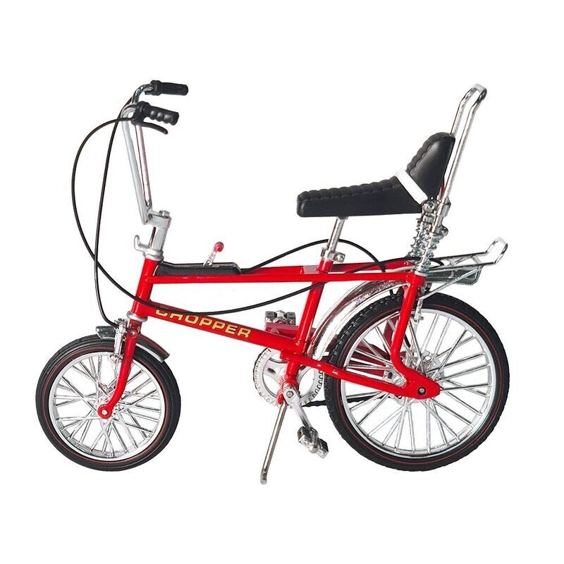 Toyway Diecast Model Raleigh Chopper Mk II Bicycle - Infra Red