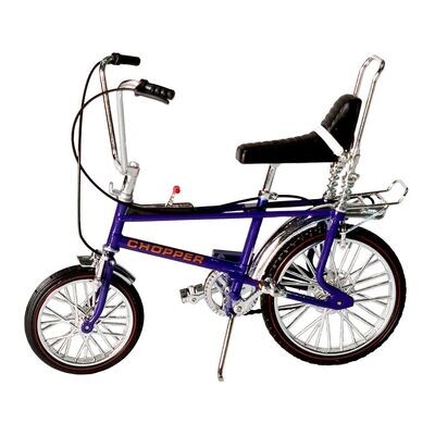 Toyway Diecast Model Raleigh Chopper Mk II Bicycle - Ultra Violet