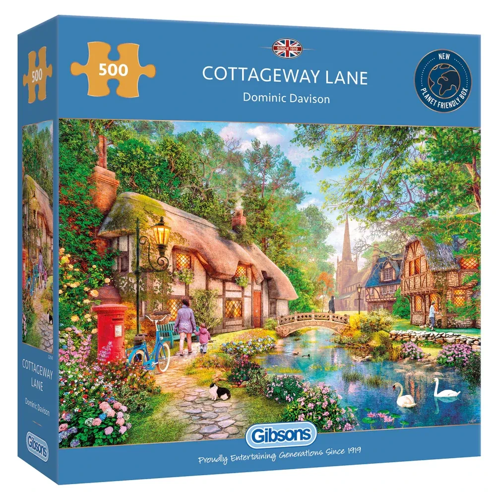 Gibsons G3141 Cottageway Lane 500 Piece Jigsaw Puzzle