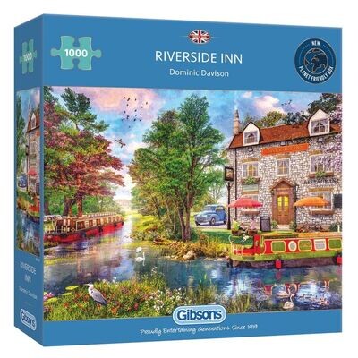 Gibsons G6340 Riverside Inn 1000 Piece Jigsaw Puzzle
