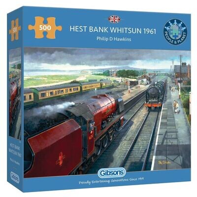 Gibsons G3145 Hest Bank Whitsun 1961 500 Piece Jigsaw Puzzle