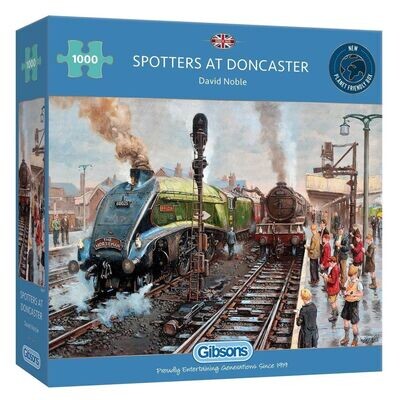 Gibsons G6317 Spotters at Doncaster 1000 Piece Jigsaw Puzzle