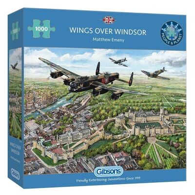 Gibsons G6356 Wings Over Windsor 1000 Piece Jigsaw Puzzle