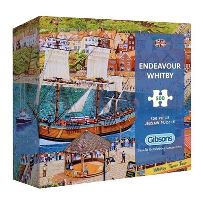 Gibsons G3436 Endeavour Whitby Gift Box 500 Piece Jigsaw Puzzle