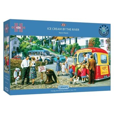 Gibsons G4059 Ice Cream by the River 636 Piece Jigsaw Puzzle