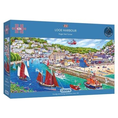 Gibsons G4054 Looe Harbour 636 Piece Jigsaw Puzzle