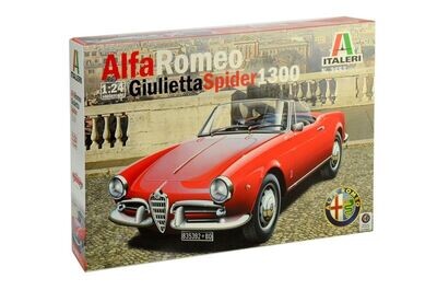 Italeri 3653 Alfa Romeo Giulietta Spider 1300 1:24 Scale Plastic Model Kit