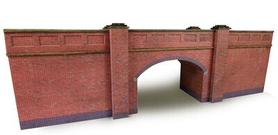Metcalfe PN146 N Scale Railway Bridge In Red Brick Card Kit