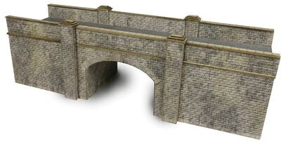 Metcalfe PN147 N Scale Railway Bridge In Stone Card Kit