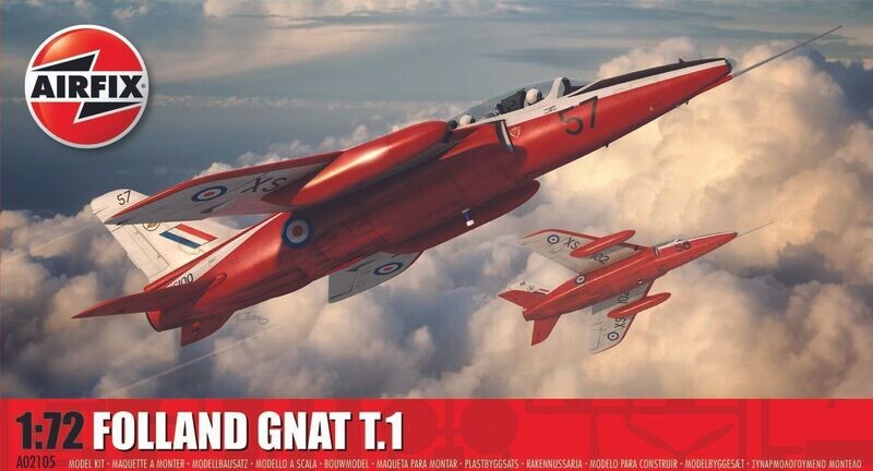 Airfix A02105 Folland Gnat T.1 1:72 Scale Plastic Model Kit