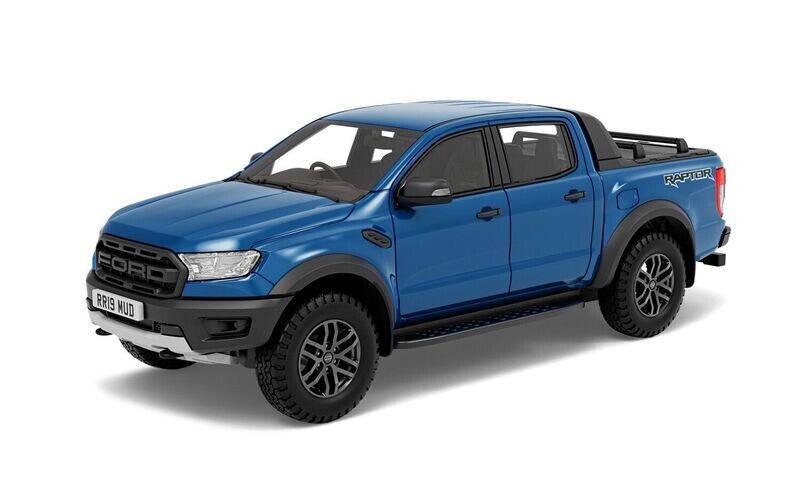 Corgi VA15201 Vanguards Ford Ranger Raptor Special Edition - Ford Performance Blue Diecast Model