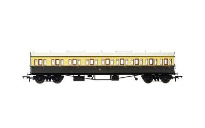 Hornby R4874A GWR, Collett 57' Bow Ended E131 Nine Compartment Composite (Left Hand), 6626 - Era 3
