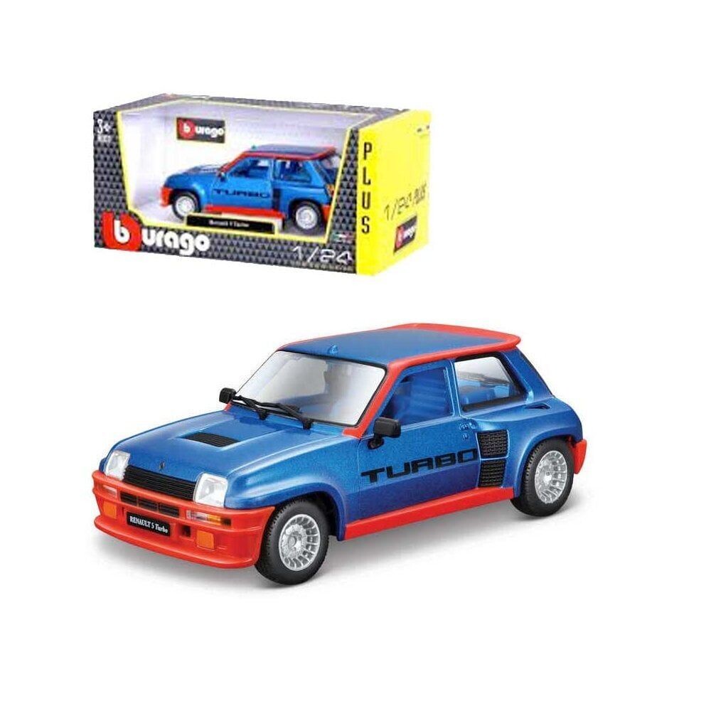 Bburago 18-21088 Renault 5 Turbo Metallic Blue 1:24 Scale Diecast Model