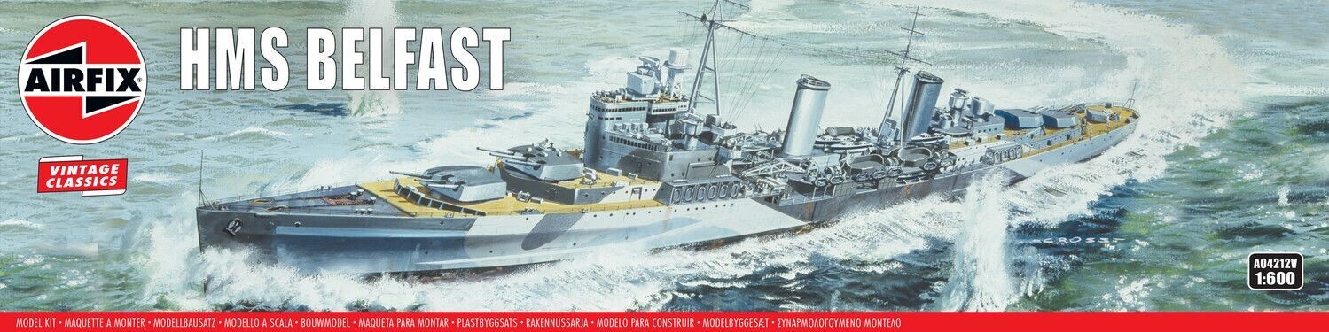 Airfix A04212V HMS Belfast 1:600 Scale Plastic Model Kit