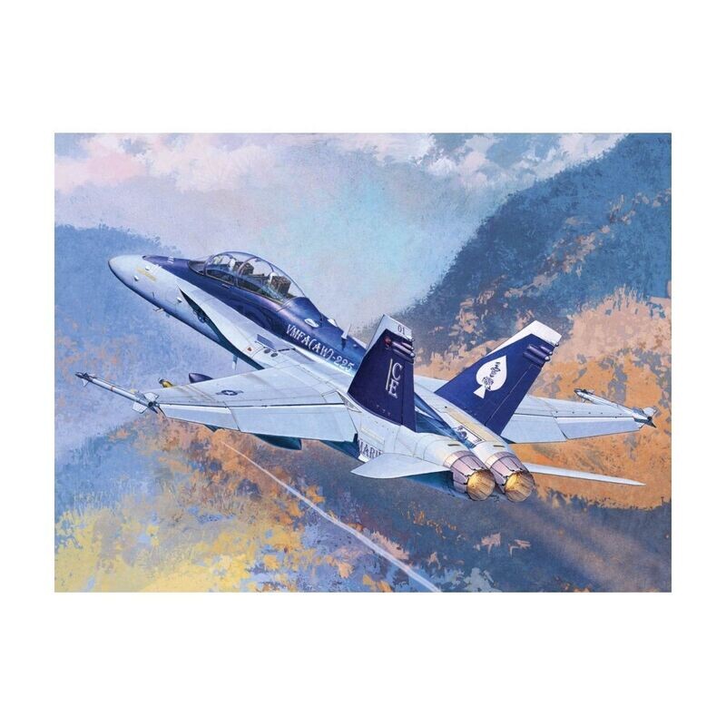 Academy 12422 F/A-18D Hornet US Marines (twin-seat) 1:72 Scale Plastic Model Kit