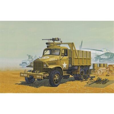 Academy 13402 WWII US 6x6 Cargo Truck & Accessories 1:72 Scale Plastic Model Kit