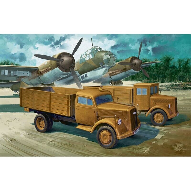 Academy 13404  WWII German Cargo Truck 1:72 Scale Plastic Model Kit